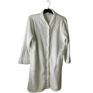 Miss Elaines Robe Fleece Dress Vintage Womens XL Sleepwear House Elegant Luxury